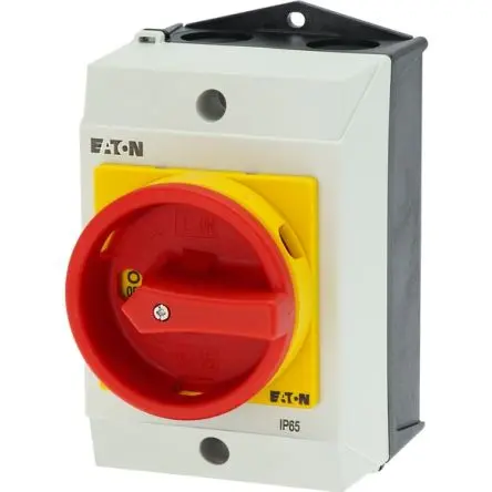 Produktfoto 1 von Eaton Trennschalter 6P-polig 20A SMD Rot IP 65 6,5kW 690V 1, 3-phasig Hauptschalter Wartungsschalter Reparaturschalter