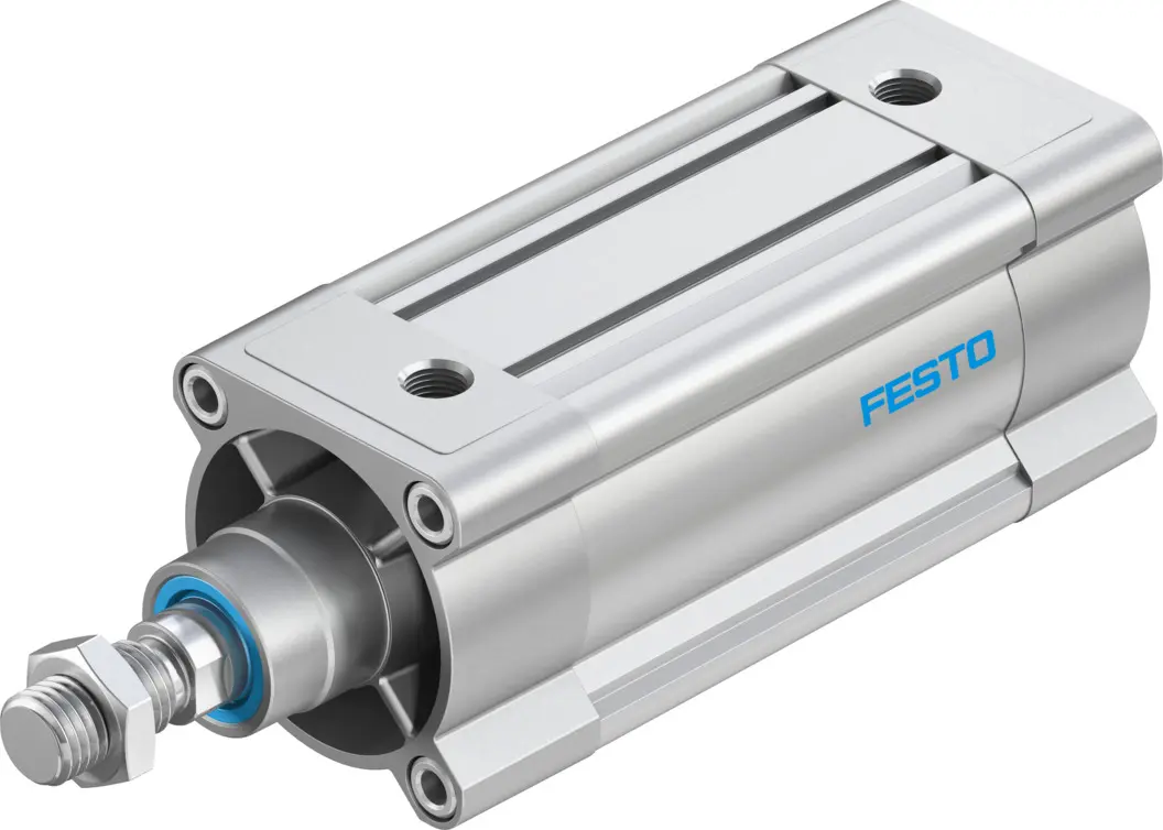 Produktfoto 1 von Festo DSBC 1383370 Pneumatikzylinder 100 mm Doppeltwirkend, Bohrung Ø 80 mm, bis 12 bar