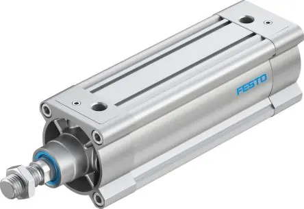 Produktfoto 1 von Festo DSBC 1383339, G 3/8 Pneumatikzylinder doppeltwirkend, Bohrung Ø 80mm / Hub 160mm, bis 12 bar