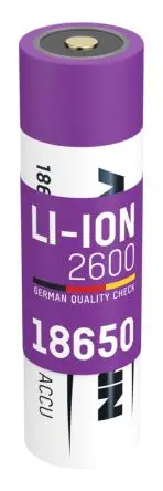 Produktfoto 1 von Ansmann 18650 Li-Ion Akku, 3.6 V 18.5 mm / 2.6 Ah