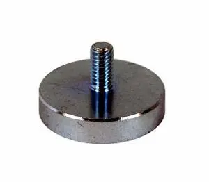 Produktfoto 1 von Eclipse Neodym Magnet, 13 mm, 6.12 kg Außengewinde x 4.5 mm, L. 11.5 mm