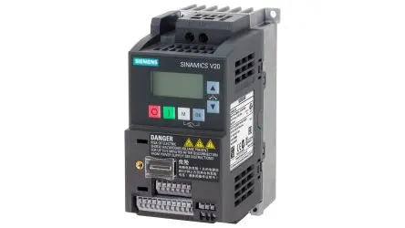 Produktfoto 1 von Siemens SINAMICS V20 1-Phasen Frequenzumrichter 0.55 kW 240V 3.2 A 550Hz