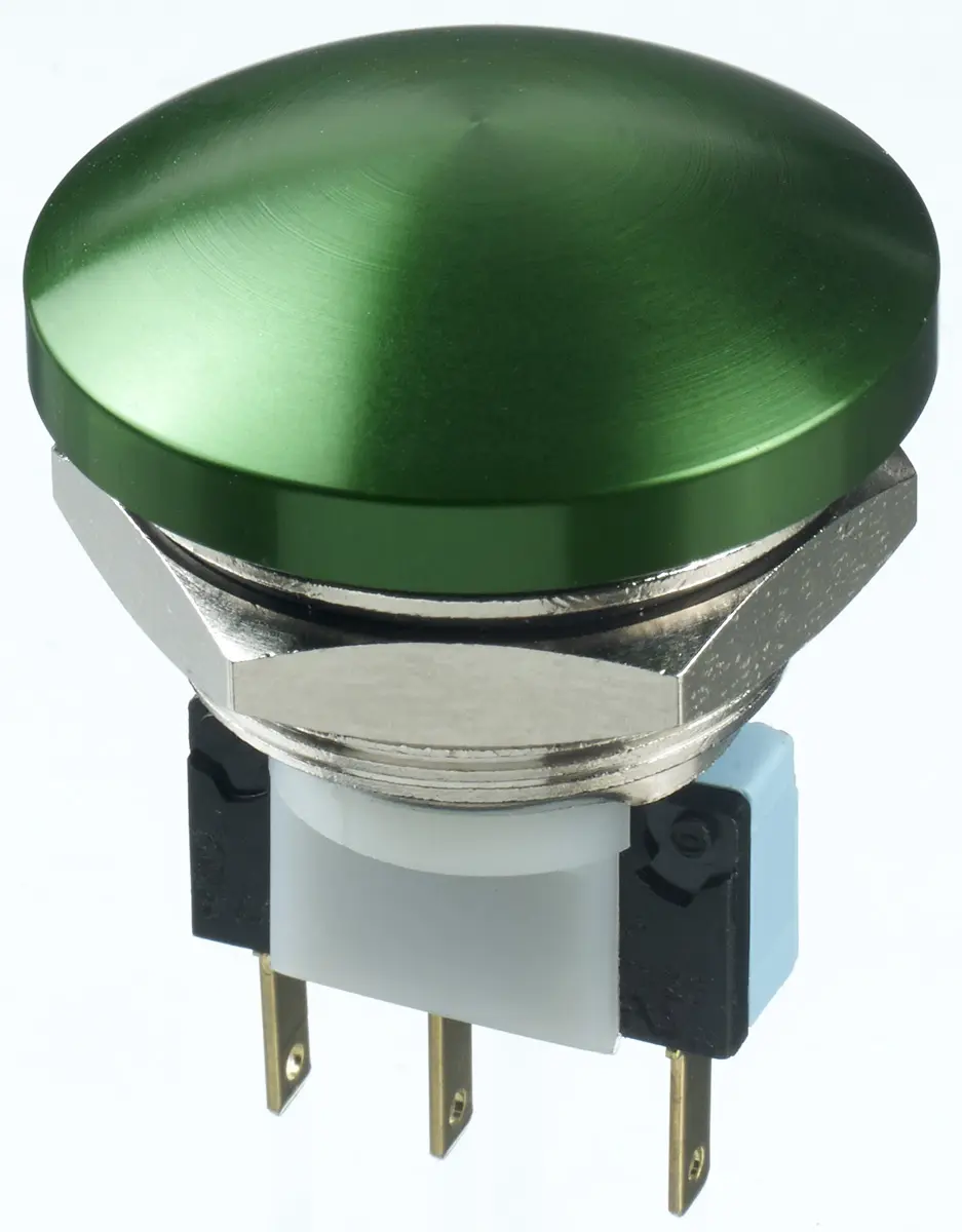 Produktfoto 1 von APEM AV Druckschalter Tastend Panel Ø 22.2 mm, 2-poliger Umschalter / 5 A 250 V ac, IP65