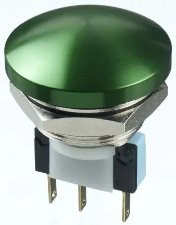 Produktfoto 1 von APEM AV Druckschalter Tastend Panel Ø 22.2 mm, 2-poliger Umschalter / 5A 250 V ac, IP65