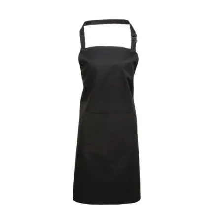 Produktfoto 1 von RS PRO Schürze Wiederverwendbar Schwarz Baumwolle, Polyester, L 860 mm