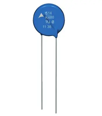 Produktfoto 1 von TDK B722 Metalloxid-Varistor, 215 pF, 910 V / 50 A 2970 V, 4500 A max., Ø 10 mm, 7.2 mm, L. 15.5 mm