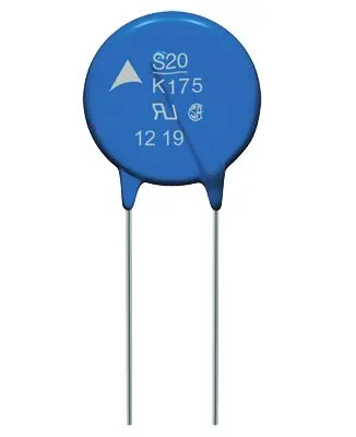 Produktfoto 1 von TDK Metalloxid-Varistor, 1.2 nF, 150 V / 50 A 2970 V, 4500 A max., Ø 10 mm, 4 mm, L. 15.5 mm