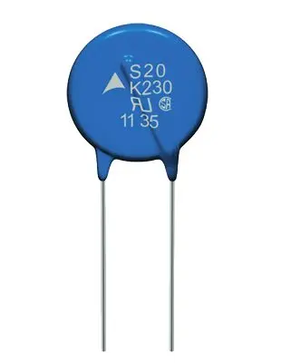 Produktfoto 1 von TDK AdvancedD Metalloxid-Varistor, 780 pF, 470 V / 100 A 775 V, 10000 A max., Ø 20 mm, 6.1 mm, L. 21.5 mm