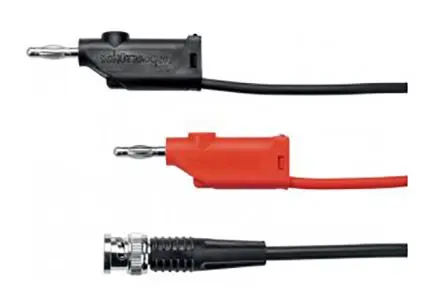 Produktfoto 1 von Schutzinger BNC-Messleitung Stecker, Schwarz, Rot Polyvinylchlorid-isoliert 2 m
