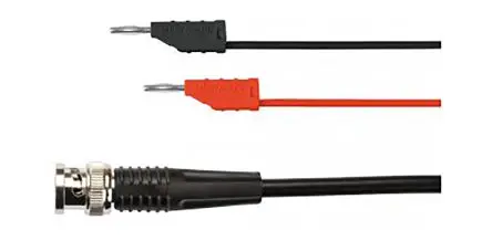 Produktfoto 1 von Schutzinger BNC-Messleitung Stecker, Rot, Schwarz Polyvinylchlorid-isoliert 500 mm