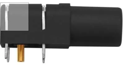 Produktfoto 1 von Schutzinger 4 mm Buchse Schwarz Buchse für Laborstecker, Kontakt Gold, 1000V 24A Lot
