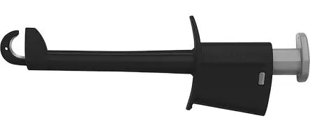 Produktfoto 1 von Schutzinger Hakenklemme Schwarz Hakenklemme, Vernickelt Spitze 19 mm 20A, 1kV