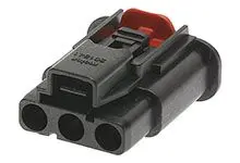 Produktfoto 1 von Molex 201841 Kompakter Stromversorgungssteckverbinder, 3, Gold Crimpbefestigung, Kabel 40A, 1kV ac/dc