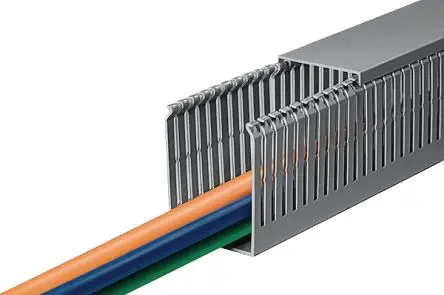 Produktfoto 1 von HellermannTyton HTWD-PN Grau, 25mm x 80 mm Polyvinylchlorid, Länge 2 m, Seitenwand Offen