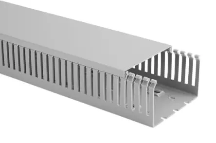Produktfoto 1 von HellermannTyton HTWD-PN Grau, 40mm x 80 mm Polyvinylchlorid, Länge 2 m, Seitenwand Offen