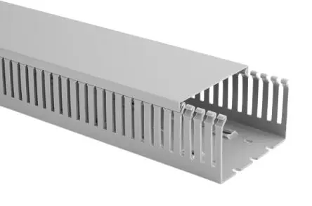 HellermannTyton HTWD-PN Grau, 40mm x 100 mm Polyvinylchlorid, Länge 2 m, Seitenwand Offen