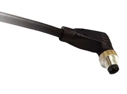 Produktfoto 1 von Bulgin M5, 3-polig Sensor-Betätigungselementkabel, Rechtwinklig Stecker 34 / Nicht abgeschlossen, Länge 1 m