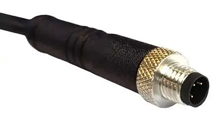 Produktfoto 1 von Bulgin M5, 4-polig Sensor-Betätigungselementkabel, Gerade Stecker 34 Nicht abgeschlossen, Länge 1 m