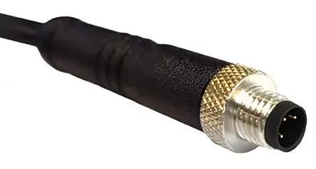 Produktfoto 1 von Bulgin M5, 34-polig Sensor-Betätigungselementkabel, Gerade Stecker 4 / Nicht abgeschlossen, Länge 1 m