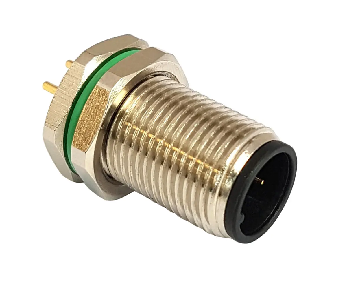 Produktfoto 1 von Bulgin Buccaneer M12 12 M12 Rundsteckverbinder Buchse 5-polig Stecker 4A Hinten IP40