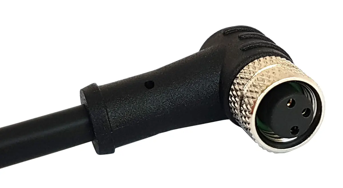 Produktfoto 1 von Bulgin M8, 5-polig Sensor-Betätigungselementkabel, Rechtwinklig Buchse / Nicht abgeschlossen Stecker/Buchse