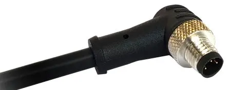 Produktfoto 1 von Bulgin M8 Sensor-Betätigungselementkabel, Rechtwinklig Stecker 4 / Freies Ende Nicht abgeschlossen, Länge 1 m