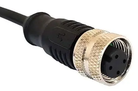 Produktfoto 1 von Bulgin M12, 8-polig Sensor-Betätigungselementkabel, Gerade Buchse / Freies Ende Nicht abgeschlossen, Länge 1 m