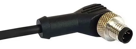 Produktfoto 1 von Bulgin M12, 3-polig Sensor-Betätigungselementkabel, Rechtwinklig Stecker 3 / Nicht abgeschlossen, Länge 1 m