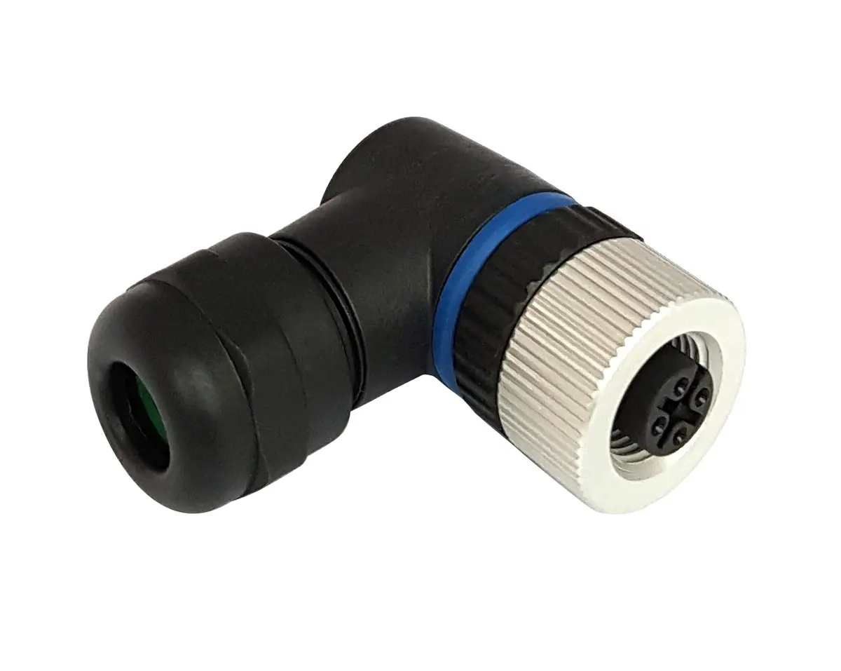Produktfoto 1 von Bulgin Buccaneer M12 20 M12 Rundsteckverbinder Buchse 4-polig Buchse 4A Kabel IP40