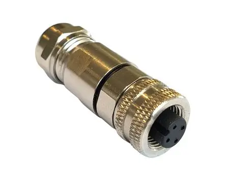 Bulgin Buccaneer M12 14.5 M12 Rundsteckverbinder Buchse 4-polig Buchse 4A Kabel IP67