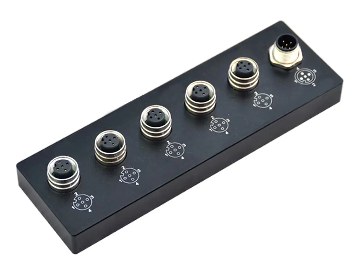 Produktfoto 1 von Bulgin M Sensor-Box 5 Anschlüsse M12
