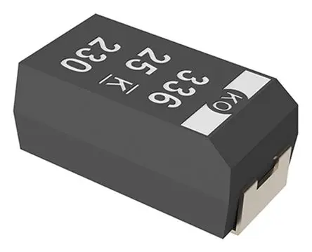 Produktfoto 1 von KEMET T521, Oberfläche Polymerkondensator 100 μF ±20 % / 25V dc, -55 °C → 125 °C