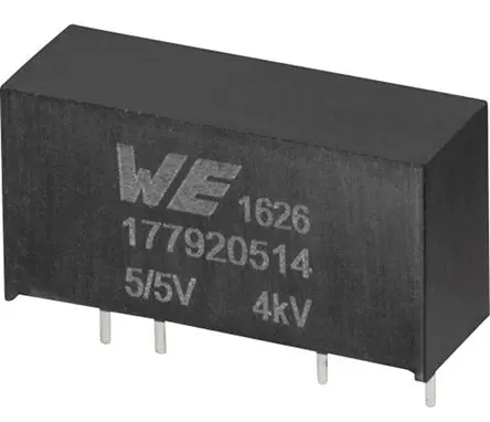 Produktfoto 1 von Wurth Elektronik Buck Boost Schaltregler 5-Kanal, 0 mA 105 kHz SIP 7-Pin Festwert 5.25V dc 4.75 V dc
