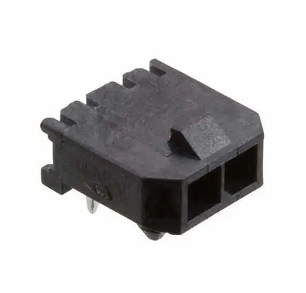 Molex Micro-Fit 3.0 Leiterplattenleiste gewinkelt, 2-polig / 1-reihig, Raster 3 mm Raster Durchsteckmontage,