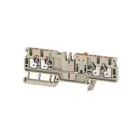 Produktfoto 1 von Weidmüller Anschlussklemmenblock DIN-Schiene 1 Beige, 2.5 mm², 400 V Einsteck-Anschluss