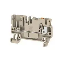 Produktfoto 1 von Weidmüller Anschlussklemmenblock DIN-Schiene 1 Beige, 2.5mm², 800V Einsteck-Anschluss