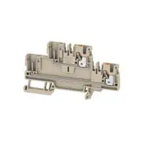 Weidmüller Anschlussklemmenblock DIN-Schiene 2 Beige, 2.5 mm², 800 V Einsteck-Anschluss
