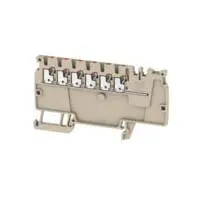 Produktfoto 1 von Weidmüller Anschlussklemmenblock DIN-Schiene 1 Beige, 1.5 mm², 500 V Einsteck-Anschluss