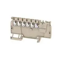 Produktfoto 1 von Weidmüller Anschlussklemmenblock DIN-Schiene 1 Beige, 1.5mm², 500V Einsteck-Anschluss