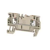 Produktfoto 1 von Weidmüller Anschlussklemmenblock DIN-Schiene 1 Dunkelbeige, 1.5 mm², 500 V Einsteck-Anschluss IECEx/ATEX