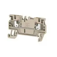 Produktfoto 1 von Weidmüller Anschlussklemmenblock DIN-Schiene 1 Dunkelbeige, 1.5mm², 500V Einsteck-Anschluss IECEx/ATEX