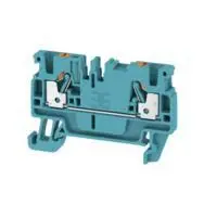 Produktfoto 1 von Weidmüller Anschlussklemmenblock DIN-Schiene 1 Blau, 2.5mm², 800V Einsteck-Anschluss