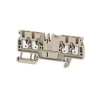 Produktfoto 1 von Weidmüller Anschlussklemmenblock DIN-Schiene 1 Beige, 2.5mm², 800V Einsteck-Anschluss IECEx/ATEX