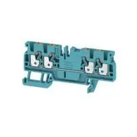 Produktfoto 1 von Weidmüller Anschlussklemmenblock DIN-Schiene 1 Blau, 2.5mm², 800V Einsteck-Anschluss