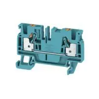 Produktfoto 1 von Weidmüller Anschlussklemmenblock DIN-Schiene 1 Blau, 4mm², 800V Einsteck-Anschluss