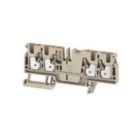 Produktfoto 1 von Weidmüller Anschlussklemmenblock DIN-Schiene 1 Beige, 4 mm², 800 V Einsteck-Anschluss