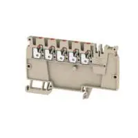 Produktfoto 1 von Weidmüller Anschlussklemmenblock DIN-Schiene 1 Beige, 2.5 mm², 800 V Einsteck-Anschluss