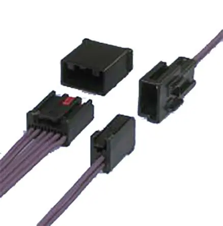 Produktfoto 1 von JST AIT-II  Automotive, Kfz-Steckverbinder, AIT-II-Steckverbinder, Stecker, 6-polig, Schwarz / 1-reihig, 5A