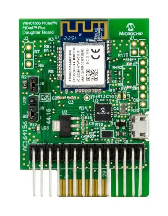 Produktfoto 1 von Microchip PICtail Plus Entwicklungstool Kommunikation und Drahtlos WINC1500 Tochterplatine IEEE 802.11 b/g/n für
