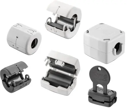 Produktfoto 1 von Würth Elektronik STAR-TEC Klappferrit, Typ STAR-TEC, für Kabel-Ø 7.5, 4W620, 246 @ 100MHz Zum Öffnen 36.4 mm 20.1 mm